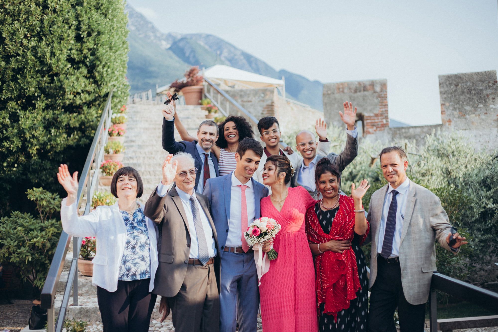 Italian-Indian Wedding in Malcesine on Lake Garda
