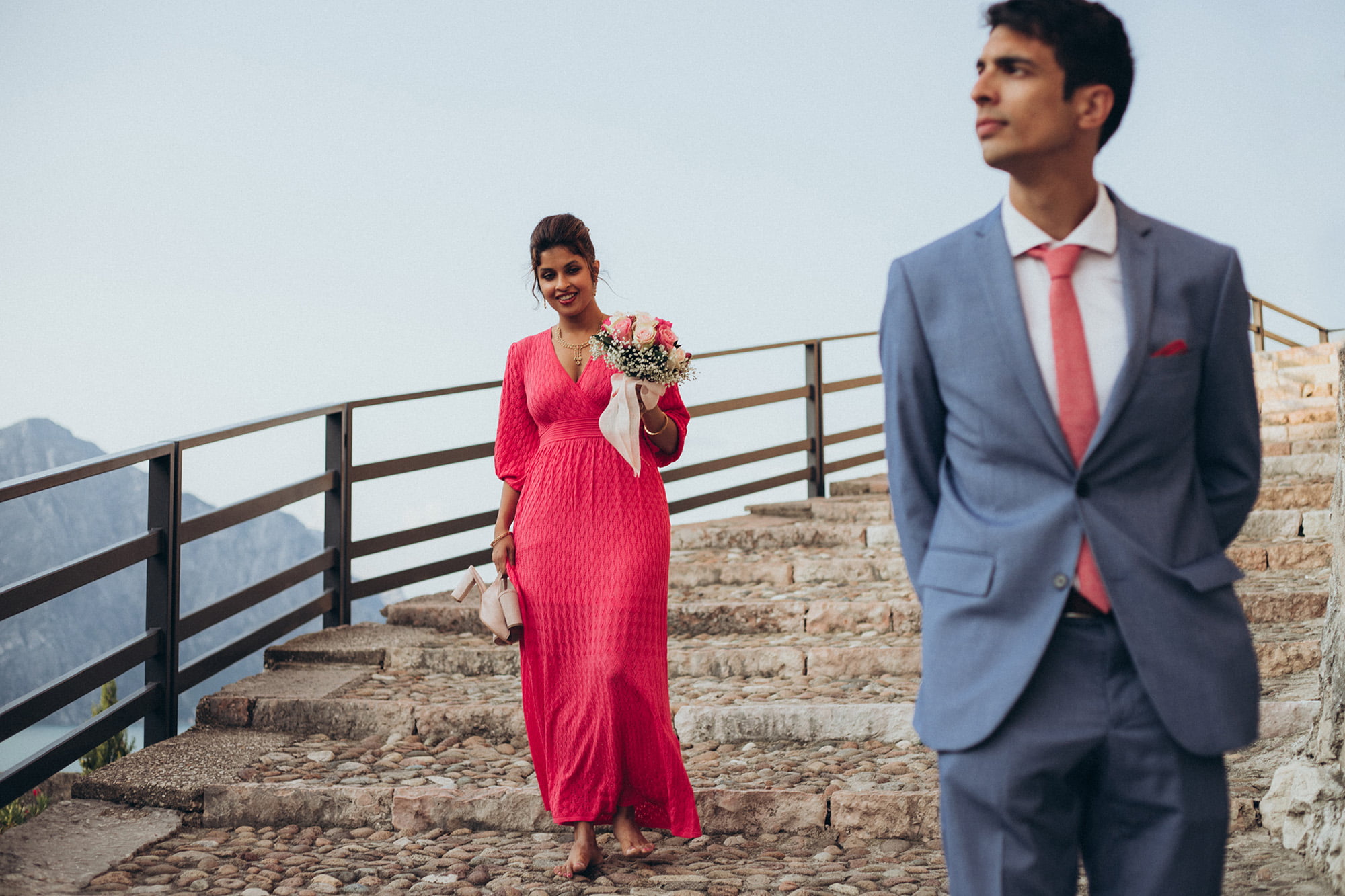 Italian-Indian Wedding in Malcesine on Lake Garda